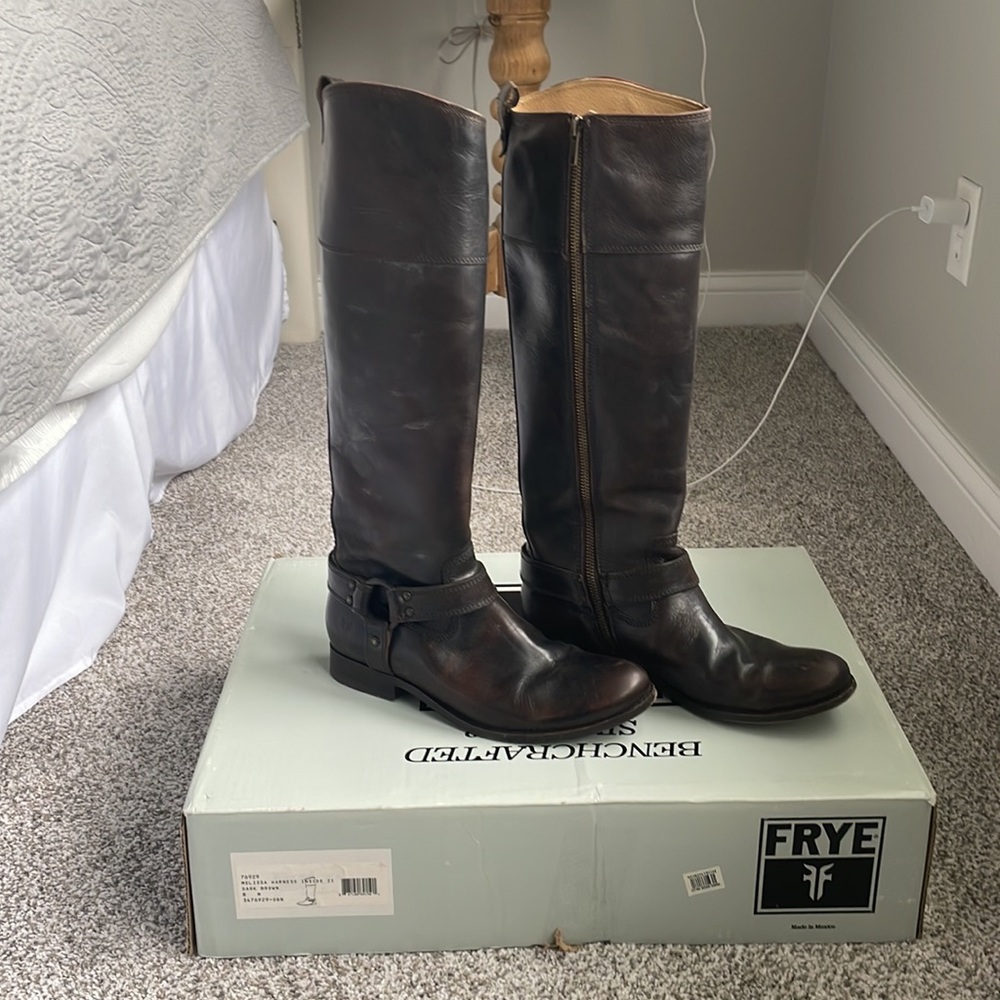 Frye Melissa Inside Zip leather boot